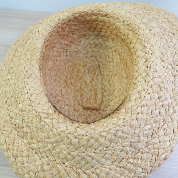 Braided Raffia Sun Hat HELEN‎ KAMINSKI Beige Natural Kettle Brim Preppy Summery main image 9